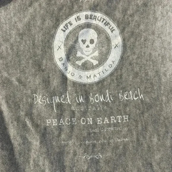 Banjo & Matilda Silk and Cashmere blend V  Neck button up Cardigan - Picture 6 of 9